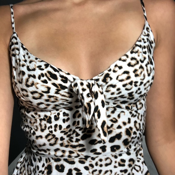 cheetah print dress with slit ! - Picture 2 of 3